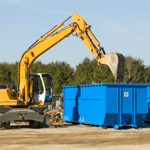 what size residential dumpster rentals are available in New Laguna